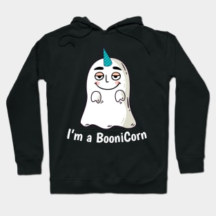 Funny Halloween: Relaxed Boonicorn Unicorn Ghost Hoodie